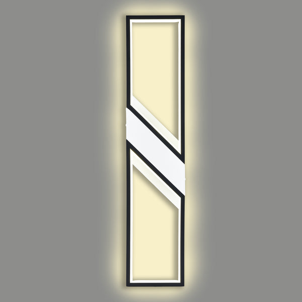 Etna Black LED Wall Sconce Modern Wall Light Indoor Rectangle